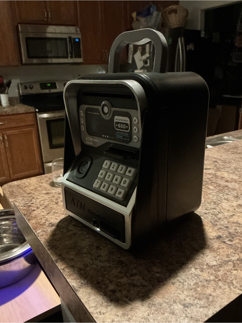 Portable Digital ATM Bank Toy - Black